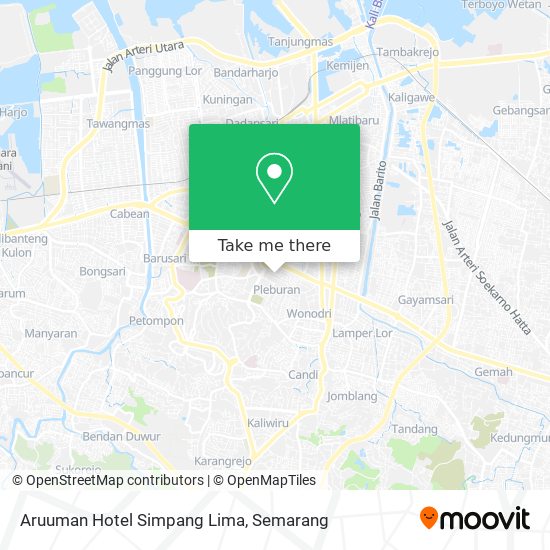 Aruuman Hotel Simpang Lima map