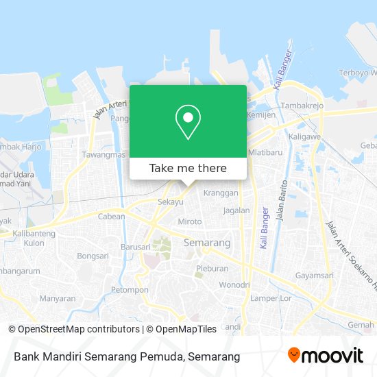 Bank Mandiri Semarang Pemuda map