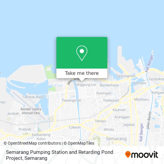 Semarang Pumping Station and Retarding Pond Project map