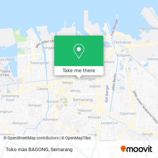 Toko mas BAGONG map