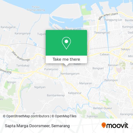 Sapta Marga Doorsmeer map