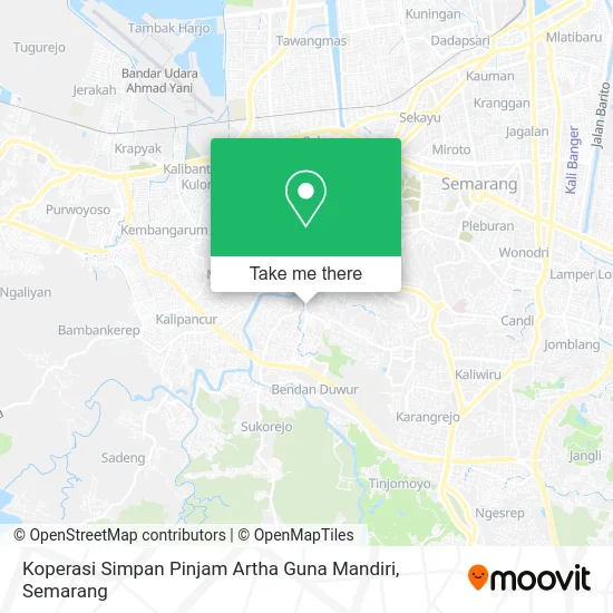 Koperasi Simpan Pinjam Artha Guna Mandiri map