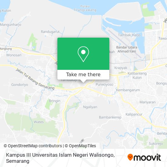 Kampus III Universitas Islam Negeri Walisongo map