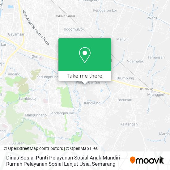 Dinas Sosial Panti Pelayanan Sosial Anak Mandiri Rumah Pelayanan Sosial Lanjut Usia map