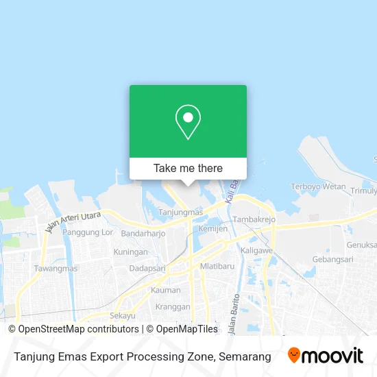 Tanjung Emas Export Processing Zone map