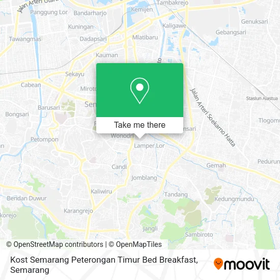Kost Semarang Peterongan Timur Bed Breakfast map