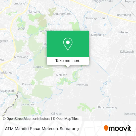 ATM Mandiri Pasar Meteseh map