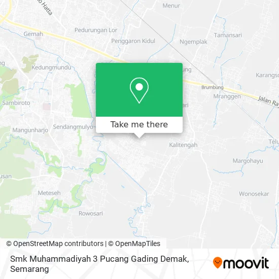 Smk Muhammadiyah 3 Pucang Gading Demak map
