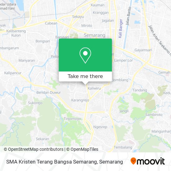 SMA Kristen Terang Bangsa Semarang map