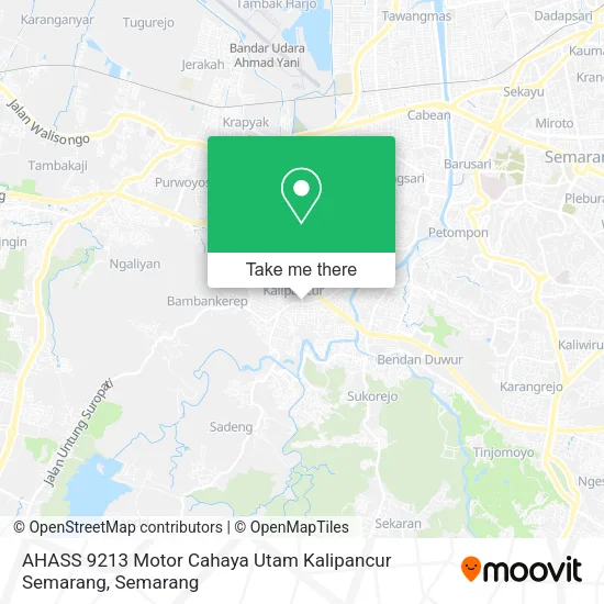 AHASS 9213 Motor Cahaya Utam Kalipancur Semarang map