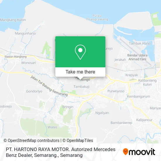 PT. HARTONO RAYA MOTOR.  Autorized Mercedes Benz Dealer, Semarang. map