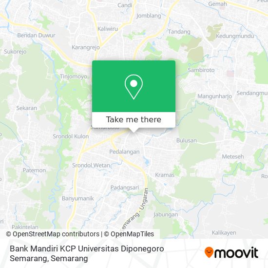 Bank Mandiri KCP Universitas Diponegoro Semarang map