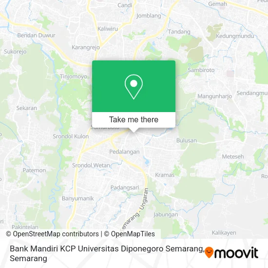 Bank Mandiri KCP Universitas Diponegoro Semarang map