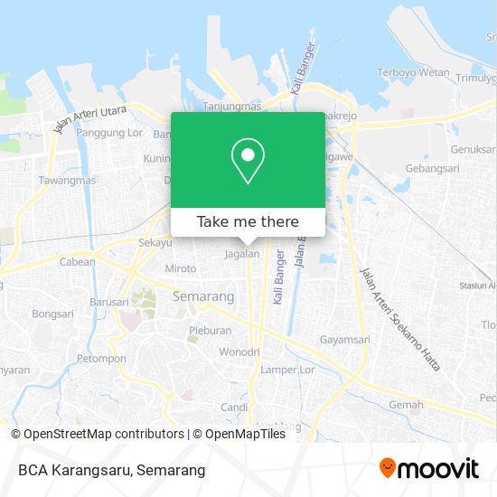 BCA Karangsaru map