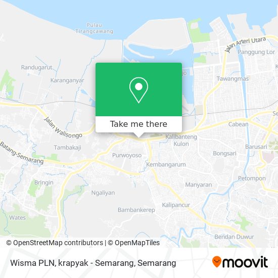 Wisma PLN, krapyak - Semarang map