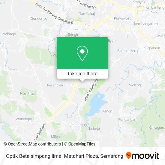 Optik Beta simpang lima. Matahari Plaza map