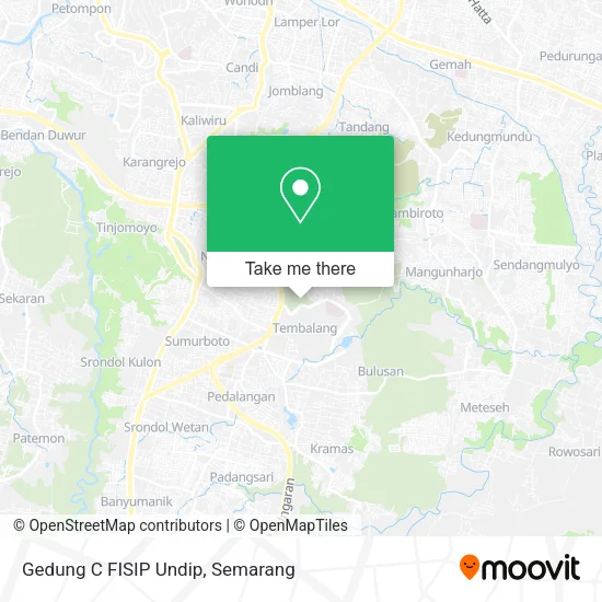 Gedung C FISIP Undip map