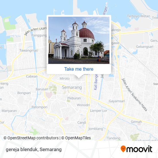 gereja blenduk map