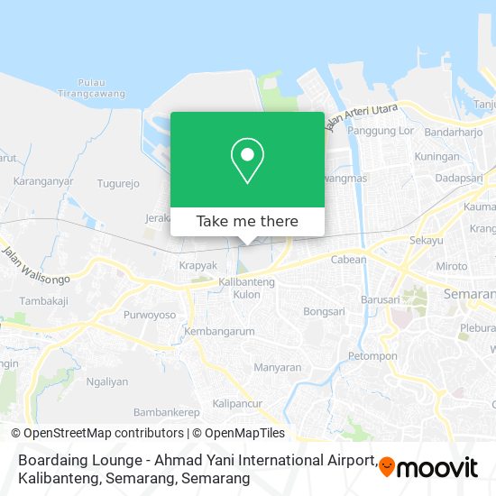 Boardaing Lounge - Ahmad Yani International Airport, Kalibanteng, Semarang map