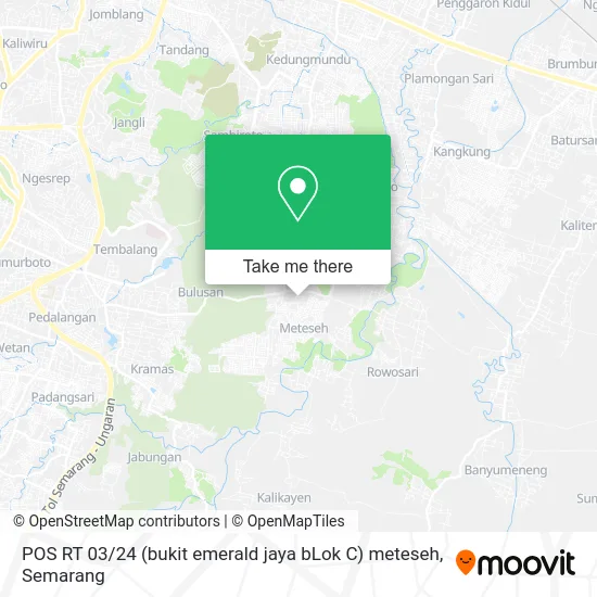 POS RT 03 / 24 (bukit emerald jaya bLok C) meteseh map