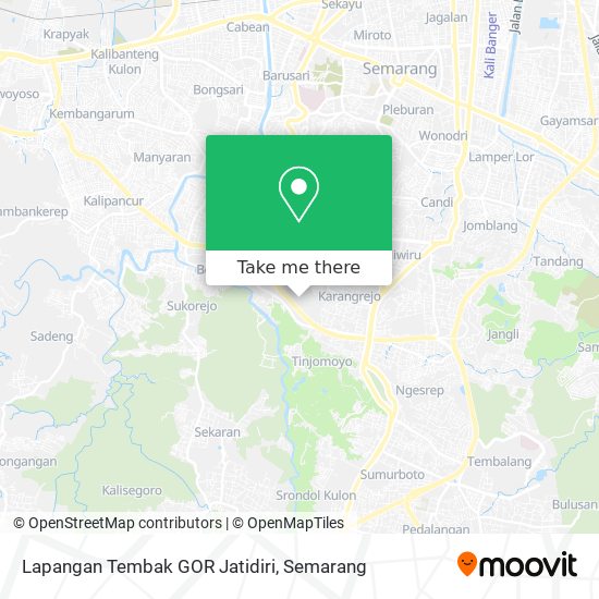 Lapangan Tembak GOR Jatidiri map