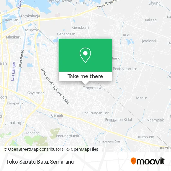 Toko Sepatu Bata map