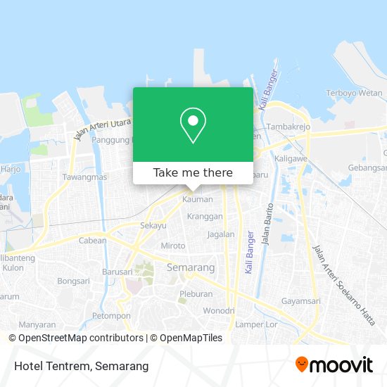 Hotel Tentrem map