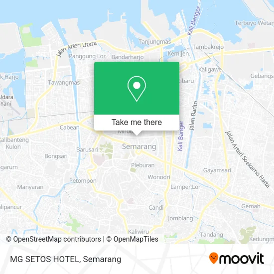 MG SETOS HOTEL map