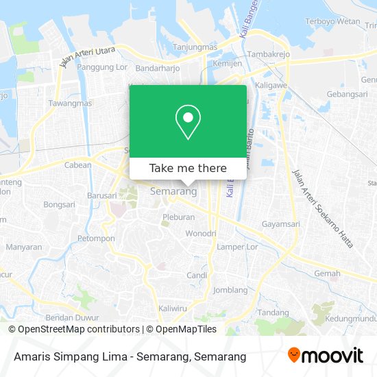 Amaris Simpang Lima - Semarang map