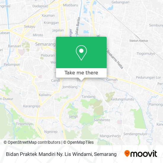 Bidan Praktek Mandiri  Ny. Lis Windarni map