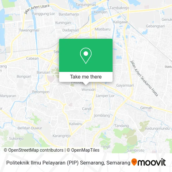 Politeknik Ilmu Pelayaran (PIP) Semarang map