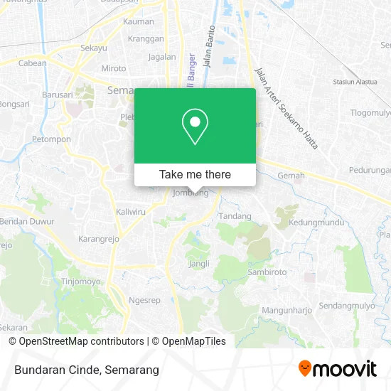 Bundaran Cinde map