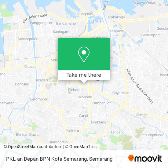 PKL-an Depan BPN Kota Semarang map