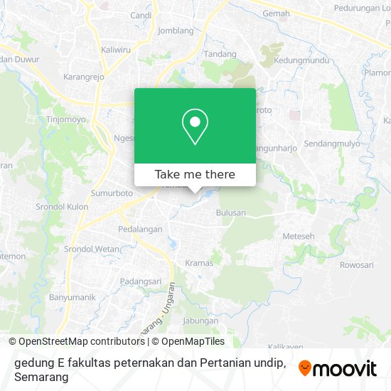 gedung E fakultas peternakan dan Pertanian undip map