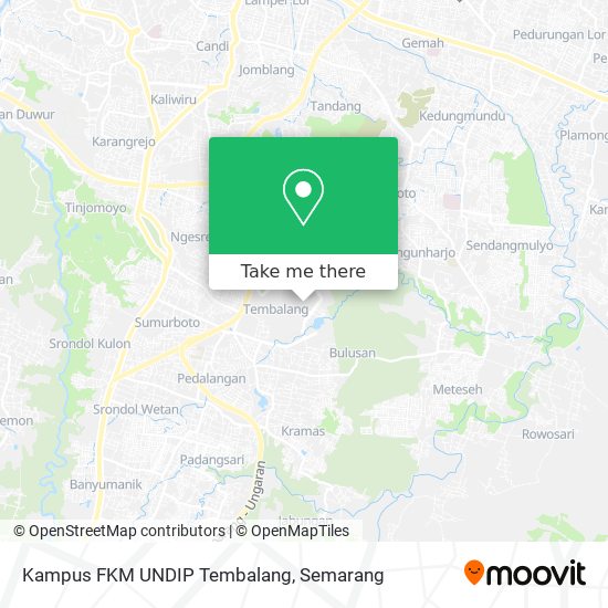 Kampus FKM UNDIP Tembalang map