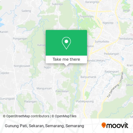 Gunung Pati, Sekaran, Semarang map