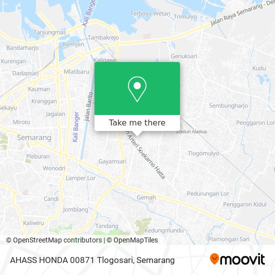 AHASS HONDA 00871 Tlogosari map