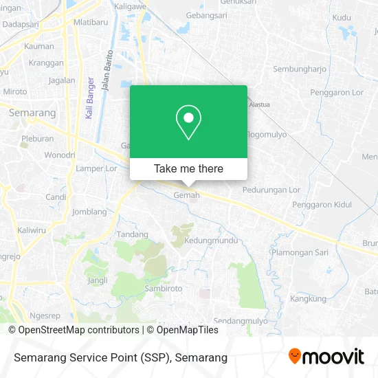 Semarang Service Point (SSP) map