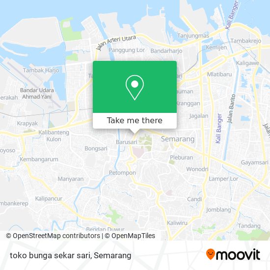 toko bunga sekar sari map