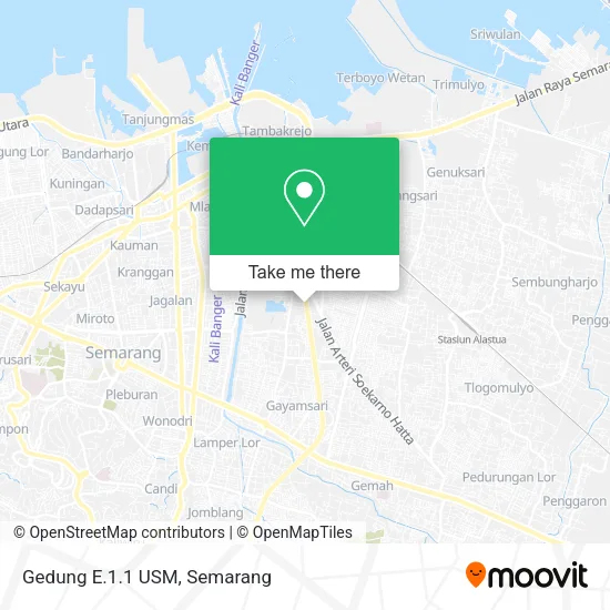 Gedung E.1.1 USM map