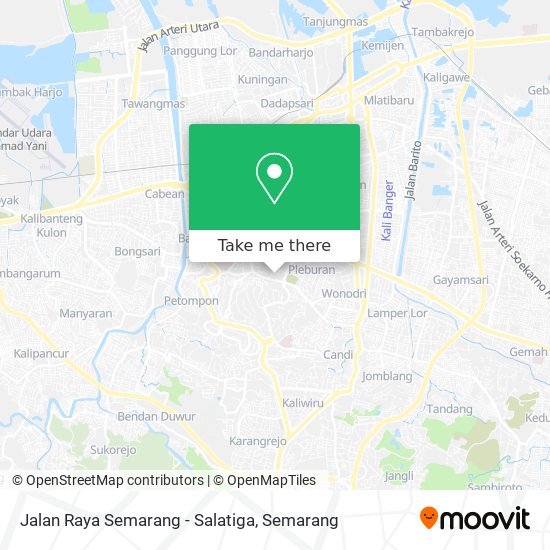 Jalan Raya Semarang - Salatiga map