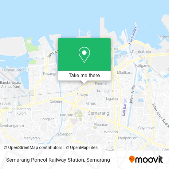 Semarang Poncol Railway Station map