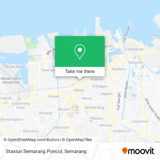 Stasiun Semarang Poncol map