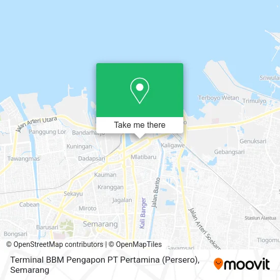 Terminal BBM Pengapon PT Pertamina (Persero) map