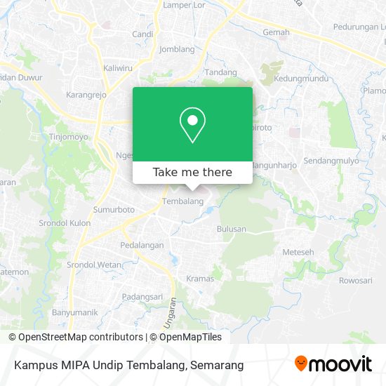 Kampus MIPA Undip Tembalang map