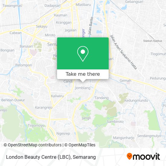 London Beauty Centre (LBC) map