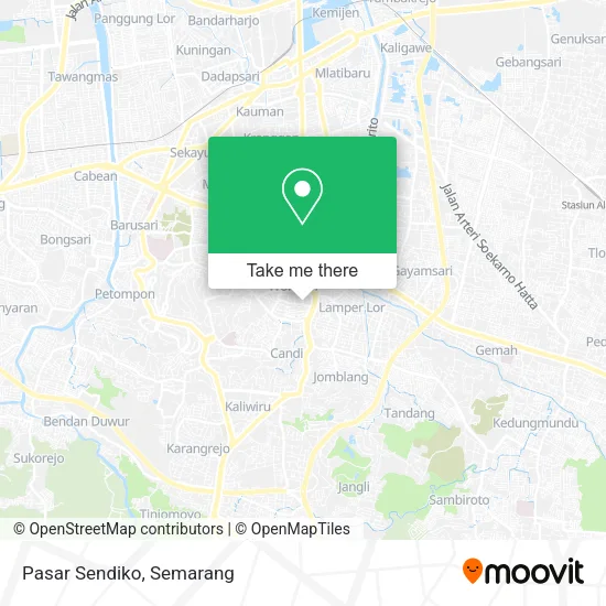 Pasar Sendiko map