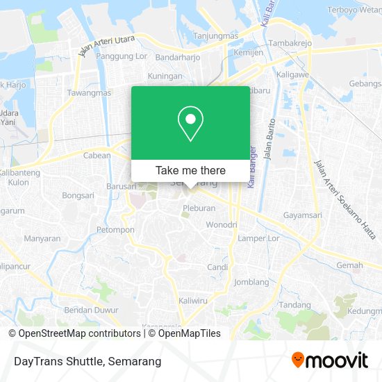 DayTrans Shuttle map