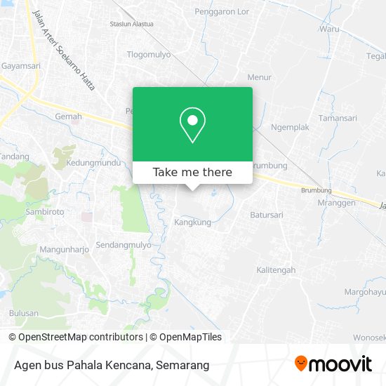 Agen bus Pahala Kencana map