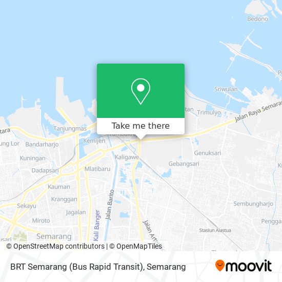 BRT Semarang (Bus Rapid Transit) map